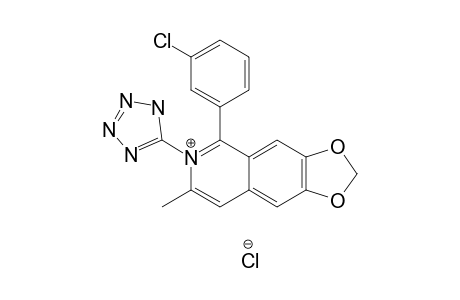 1-(3-CHLOROPHENYL)-6,7-METHYLENEDIOXY-3-METHYLISOQUINOLINIUM-N-(TETRAZOLE-5-IDE)