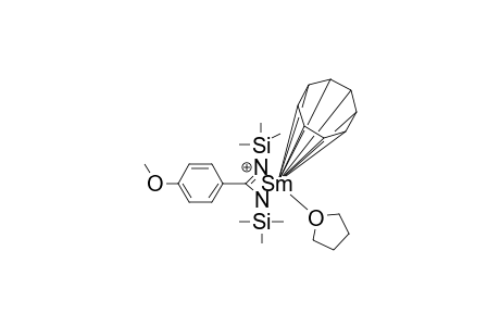 (Cyclooctatetraenyl)[4-methoxy- N,N'-bis(trimethylsilyl)benzamidinato](tetrahydrofuran)samarium (III)