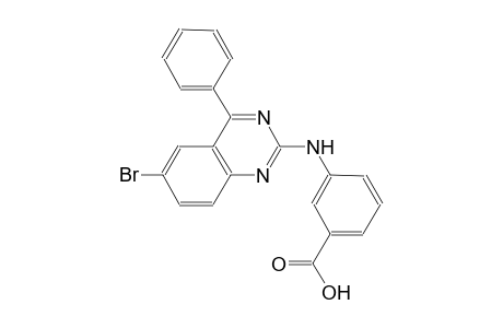 benzoic acid, 3-[(6-bromo-4-phenyl-2-quinazolinyl)amino]-