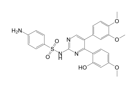 4-(2-Hydroxy-4-methoxyphenyl)-5-(3,4-dimethoxyphenyl)-2-((4-aminophenyl)sulphonamido)pyrimidine