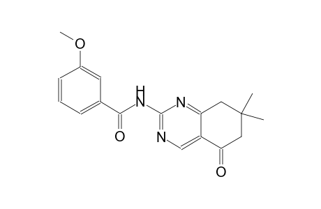 N-(7,7-dimethyl-5-oxo-5,6,7,8-tetrahydro-2-quinazolinyl)-3-methoxybenzamide