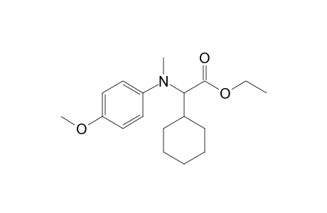Ethyl cyclohexyl[N-(4-methoxyphenyl)-N-methylamino]acetate