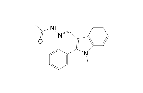 acetic acid, [(1-methyl-2-phenylindol-3-yl)methylene]hydrazide