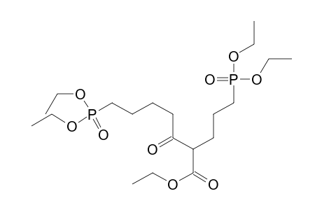 Heptanoic acid, 7-(diethoxyphosphinyl)-2-[3-(diethoxyphosphinyl)propyl]-3-oxo-, ethyl ester