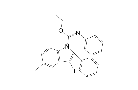 Ethyl 3-iodo-5-methyl-N,2-diphenyl-1H-indole-1-carbimidate
