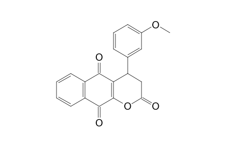 2H-Naphtho[2,3-b]pyran-2,5,10-trione, 3,4-dihydro-4-(3-methoxyphenyl)-