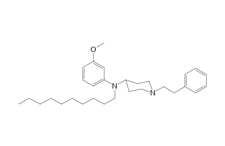 N-Decyl-N-(3-methoxyphenyl)-1-(2-phenylethyl)piperidin-4-amine