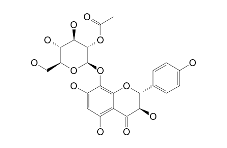 (2R,3R)-5,7,8,4'-TETRAHYDROXY-DIHYDROFLAVONOL-8-O-BETA-D-(2''-ACETYLGLUCOPYRANOSIDE);2''-ACETYLCALLUNIN