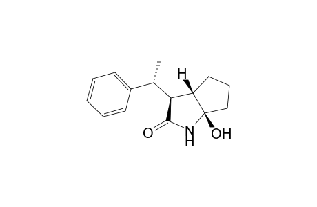 (+-)-(1R*,4S*,5S*,1'R*)-4-(1-Phenylethyl)-1-hydroxy-2-azabicyclo[3.3.0]octan-3-one