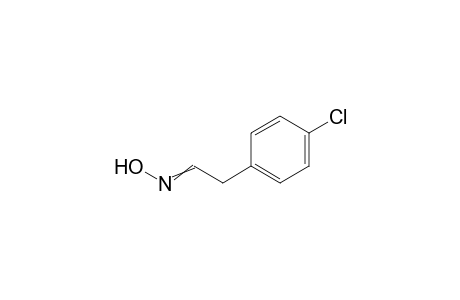 Acetaldehyde, (p-chlorophenyl)-, oxime