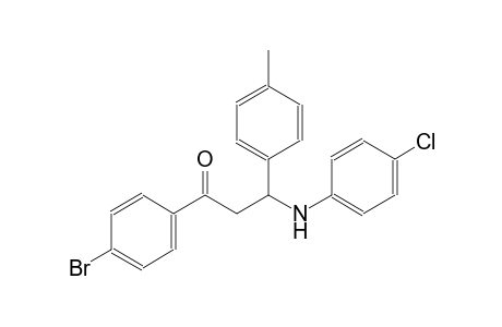 1-propanone, 1-(4-bromophenyl)-3-[(4-chlorophenyl)amino]-3-(4-methylphenyl)-