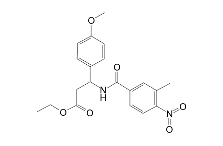 Ethyl 3-(4-methoxyphenyl)-3-[(3-methyl-4-nitrobenzoyl)amino]propanoate