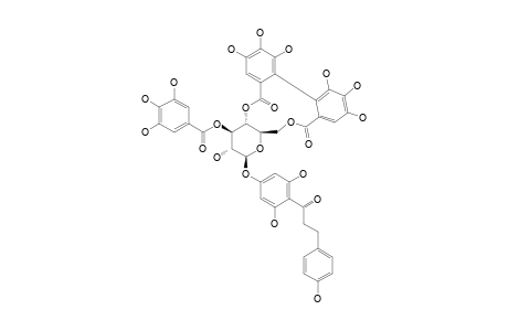 PHLORETIN-4'-O-[3''-O-GALLOYL-4'',6''-O-(S)-HEXAHYDROXYDIPHENOYL]-BETA-D-GLUCOPYRANOSIDE