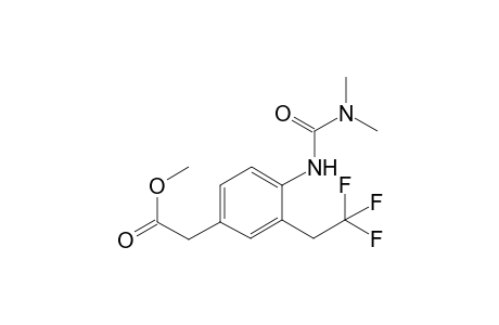 Methyl 2-(4-(3,3-dimethylureido)-3-(2,2,2-trifluoroethyl)phenyl)acetate