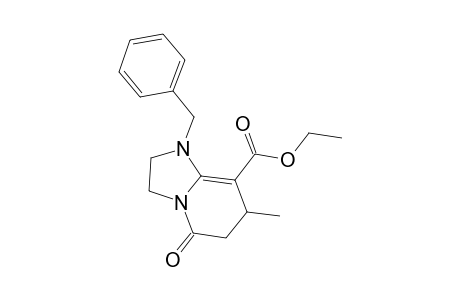 1-Benzyl-8-ethoxycarbonyl-7-methyl-1,2,3,5,6,7-hexahydroimidazo[1,2-a]pyridin-5-one