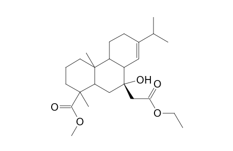 Ethyl 1,2,3,4,4a,4b,5,6,8a,9,10,10a-dodecahydro-1,4a-dimethyl-7-(1'-methylethyl)-9-hydroxy-1-(methoxycarbonyl)phenanthrene-9.beta.-yl ethanoate