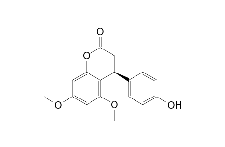(4S/4R)-4-(4-Hydroxyphenyl)-5,7-dimethoxy-chroman-2-one