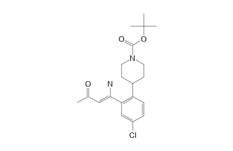 4-[2-(1-AMINO-3-OXO-BUT-1-(Z)-ENYL)-4-CHLOROPHENYL]-PIPERIDINE-1-CARBOXYLIC-ACID-TERT.-BUTYLESTER