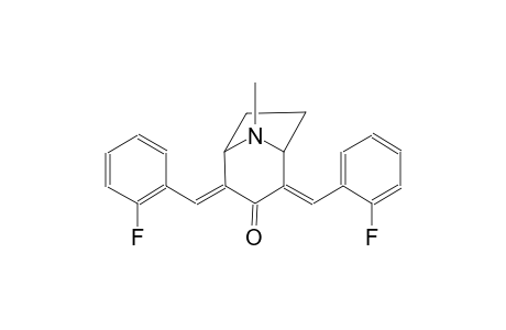 8-azabicyclo[3.2.1]octan-3-one, 2,4-bis[(2-fluorophenyl)methylene]-8-methyl-, (2E,4E)-