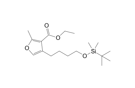 2-Methyl-3-(ethoxycarbonyl)-4-[4'-(t-butyldimethylsilyloxy)butyl]-furan
