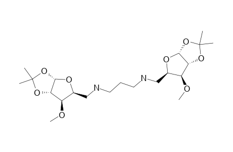 N(1),N(3)-BIS-[5-DEOXY-1,2-O-ISOPROPYLIDENE-3-O-METHYL-ALPHA-D-XYLOFURANOS-5-YL]-1,3-DIAMINOPROPANE