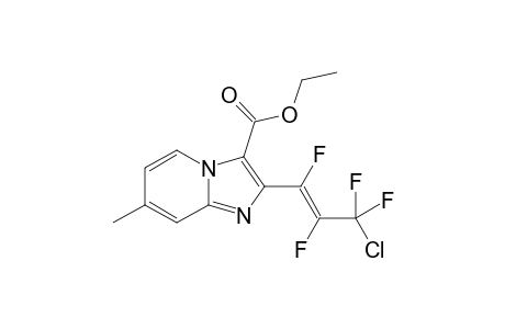Ethyl 2-(1-chloroperfluoroprop-1-enyl)-7-methyl-imidazo[1,2-a]pyridine-3-carboxylate