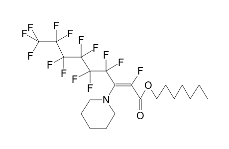 HEPTYL 3-PIPERIDINOPERFLUORONON-2E-ENOATE