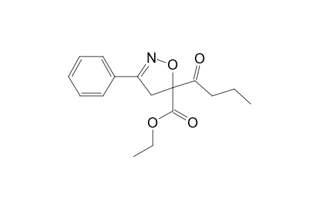 5-Butyryl-3-phenyl-4,5-dihydroisoxazole-5-carboxylic acid ethyl ester