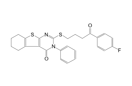 benzo[4,5]thieno[2,3-d]pyrimidin-4(3H)-one, 2-[[4-(4-fluorophenyl)-4-oxobutyl]thio]-5,6,7,8-tetrahydro-3-phenyl-