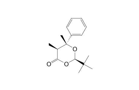 (2R,5S,6R)-2-TERT.-BUTYL-5,6-DIMETHYL-6-PHENYL-1,3-DIOXAN-4-ONE