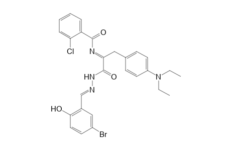 N'-(5-Bromosalicylidene)-a-(2-chlorobenzamido)-4-(diethylamino)cinnamohydrazide