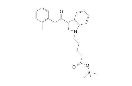 Trimethylsilyl 5-(3-(2-(o-tolyl)acetyl)-1H-indol-1-yl)pentanoate