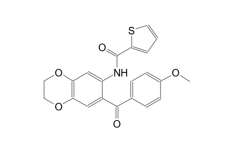 2-thiophenecarboxamide, N-[2,3-dihydro-7-(4-methoxybenzoyl)-1,4-benzodioxin-6-yl]-