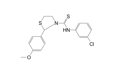 N-(3-chlorophenyl)-2-(4-methoxyphenyl)-1,3-thiazolidine-3-carbothioamide