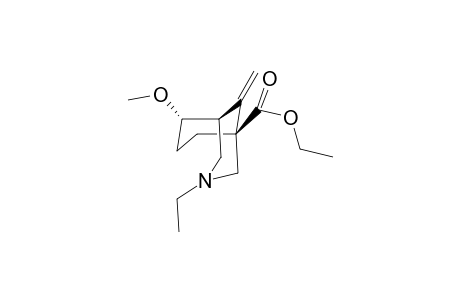 (1S*,5S*,6S*)-Ethyl 3-ethyl-6-methoxy-9-methylene-3-azabicyclo[3.3.1]nonane-1-carboxylate
