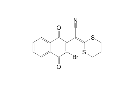 3-Bromo-1,4-dihydro-1,4-dioxo.alpha.-1,3-dithian-2-ylidene-2-naphthalene-acetonitrile