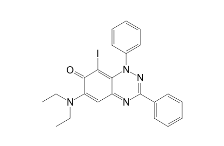 6-(Diethylamino)-8-iodo-1,3-diphenylbenzo[e][1,2,4]-triazin-7(1H)-one