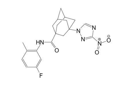 N-(5-fluoro-2-methylphenyl)-3-(3-nitro-1H-1,2,4-triazol-1-yl)-1-adamantanecarboxamide