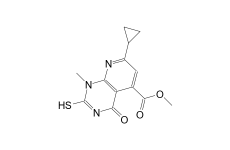 pyrido[2,3-d]pyrimidine-5-carboxylic acid, 7-cyclopropyl-1,4-dihydro-2-mercapto-1-methyl-4-oxo-, methyl ester
