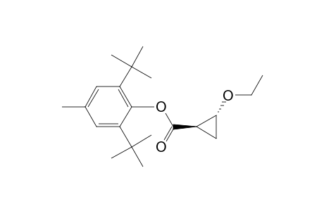 Cyclopropanecarboxylic acid, 2-ethoxy-, 2,6-bis(1,1-dimethylethyl)-4-methylphenyl ester, trans-