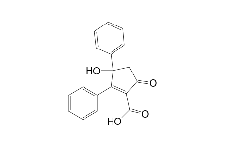 1-Cyclopentene-1-carboxylic acid, 3-hydroxy-5-oxo-2,3-diphenyl-