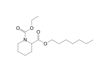 Pipecolic acid, N-ethoxycarbonyl-, heptyl ester