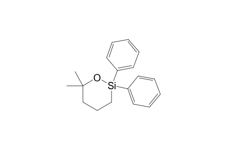 6,6-Dimethyl-2,2-diphenyl-1,2-oxasilinane