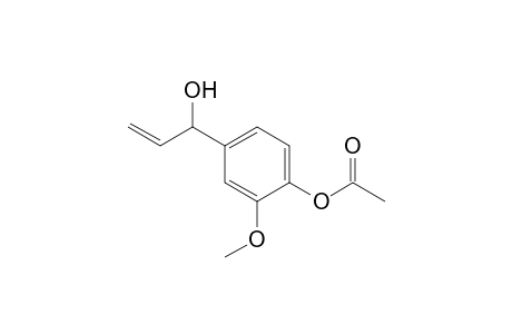 Acetic acid 4-(1-hydroxy-allyl)-2-methoxy-phenyl ester