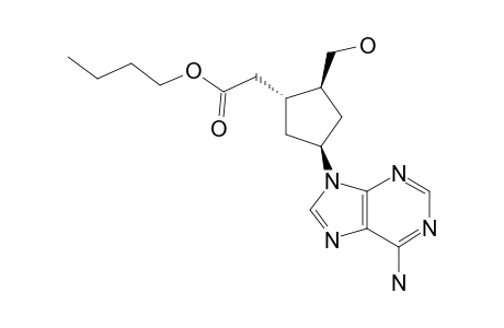 BUTYL-(+/-)-T-4-(6-AMINO-9H-PURIN-9-YL)-T-2-(HYDROXYMETHYL)-CYCLOPENTANE-R-1-ACETATE