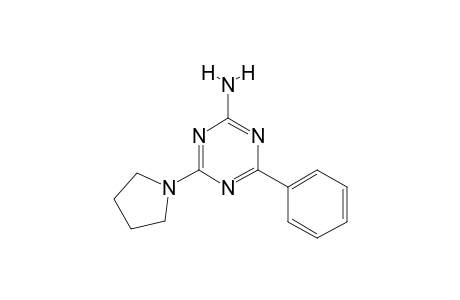 (4-phenyl-6-pyrrolidin-1-yl-s-triazin-2-yl)amine