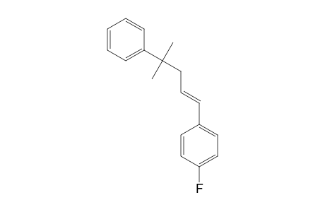 Benzene, 1-fluoro-4-(4-methyl-4-phenyl-1-pentenyl)-, (E)-