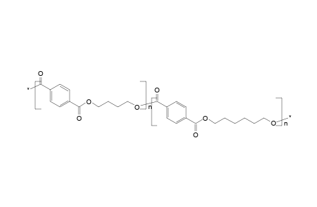 Copolyester of 1,4-butanediol and 1,6-hexanediol with terephthalic acid