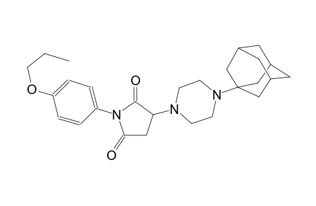 3-[4-(1-adamantyl)-1-piperazinyl]-1-(4-propoxyphenyl)pyrrolidine-2,5-dione