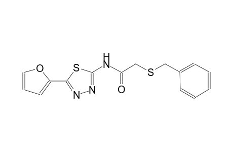 2-(benzylsulfanyl)-N-[5-(2-furyl)-1,3,4-thiadiazol-2-yl]acetamide